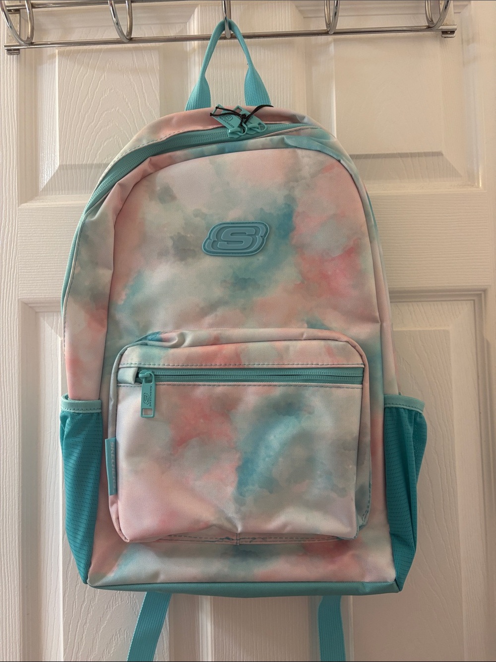 NWT Skechers Pastel Tie-Dye Backpack - Aqua & Pink